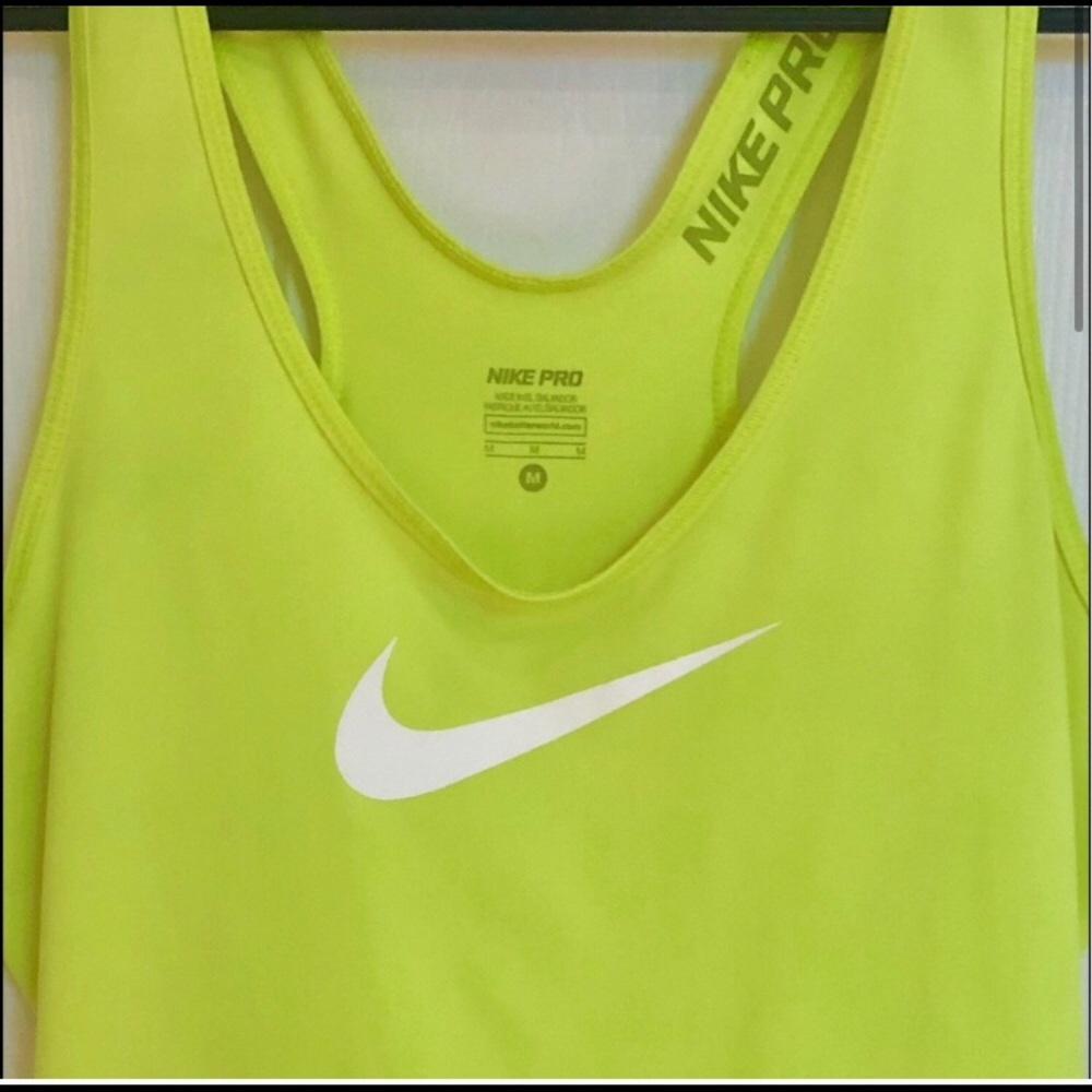 NIKE ✔️ PRO (Dri-Fit) Neon Tang Top